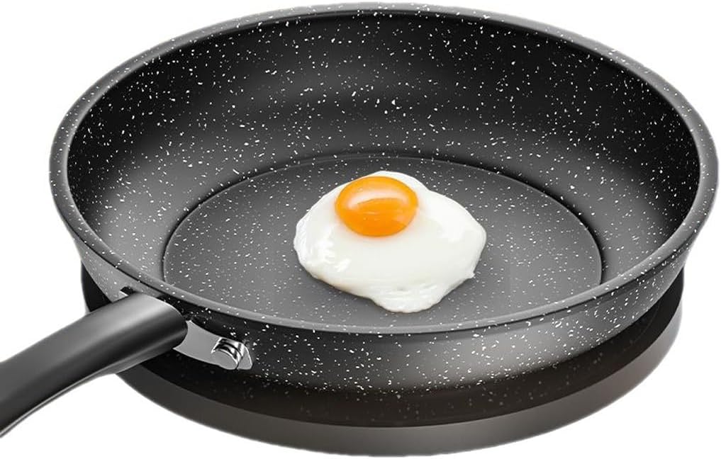 Seasoned Cast Iron Griddle Kitchen Iron Griddle Pan Breakfast Steak Egg Frying Pan Pancake Pot Set Cast(24CM)