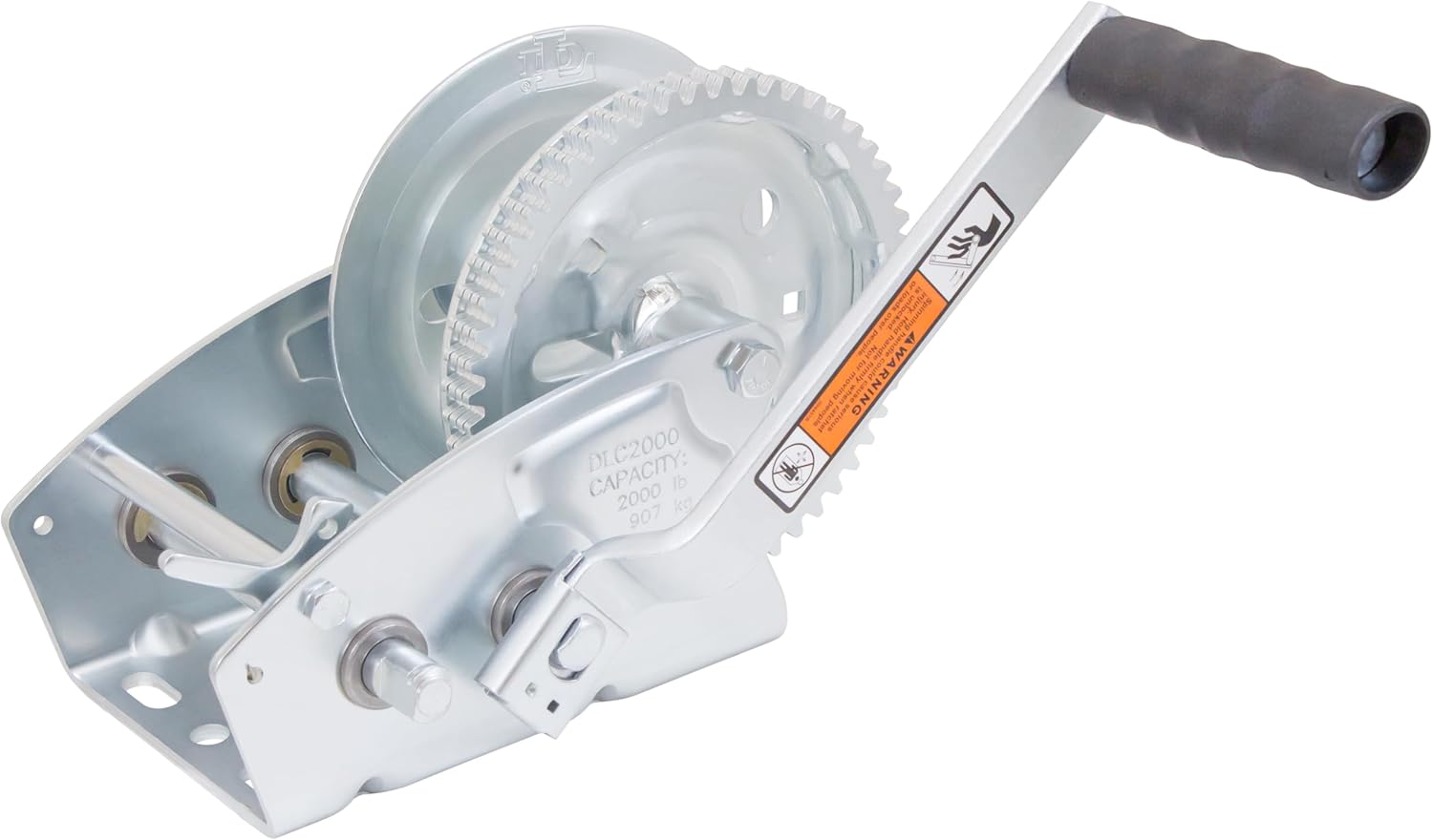 Dutton-Lainson Company - Pulling Winch - 600 lb to 3,200 lb Capacity - Rust-Resistant, for Horizontal Pulling Applications and Hauling - Plated, with or Without Strap, Manual Use - Made in USA