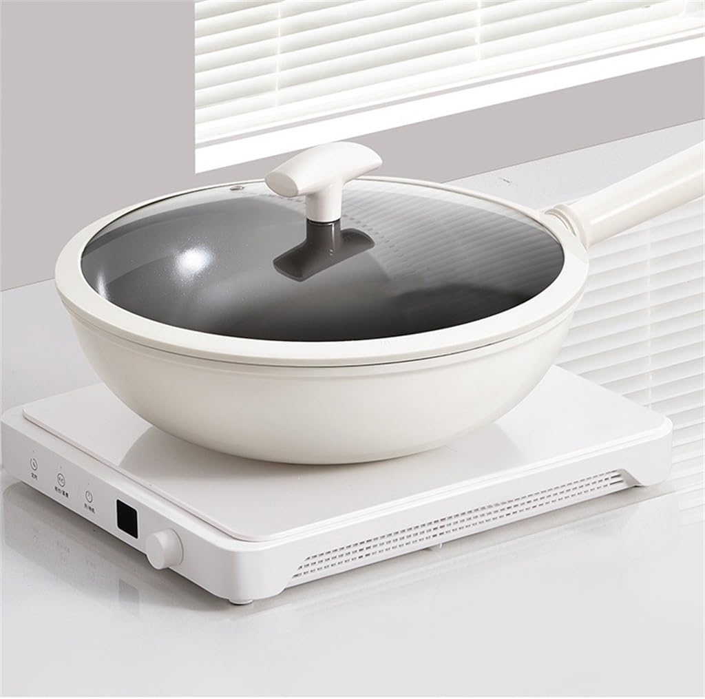 Ceramic Frying Pan Wok Non-stick Household Gas Stove Induction Cooker Universal