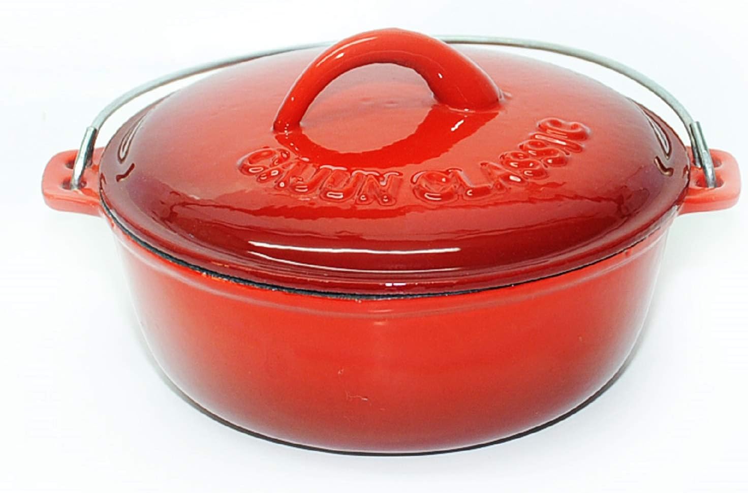 4.5 Qt. Red Enamel Coated Cast Iron Dutch Oven