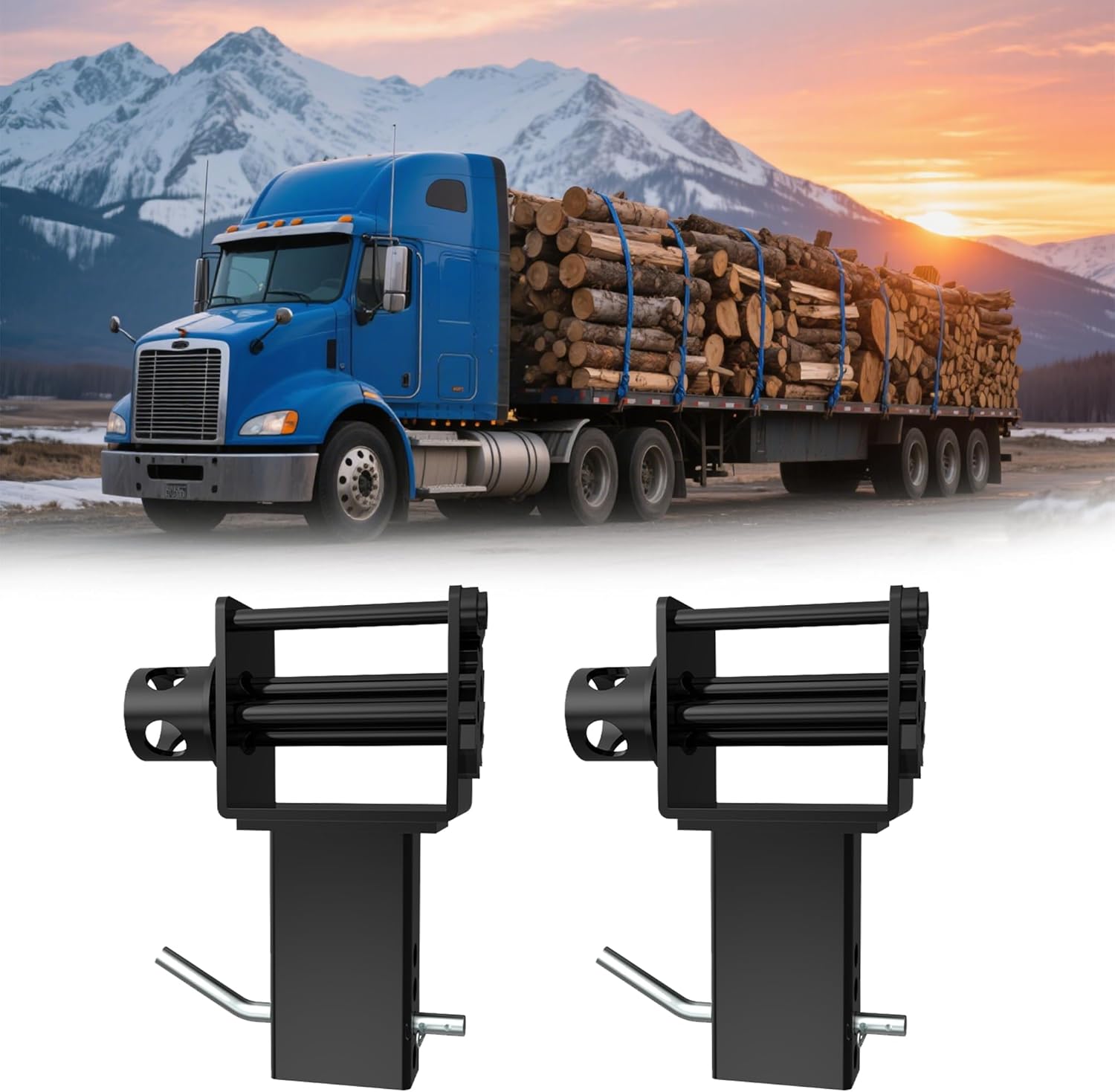 Garvee Trailer Stake Pocket Winch, Utility Capacity 16200 LBS Stake Pocket Winch with 4 Cotter Pin Holes for Flatbeds, Trailers, Trucks