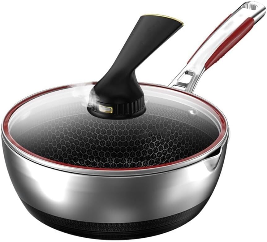Non-Stick Honeycomb Frying Pan -Use Household Frying Pan Stove Universal, 49Cm