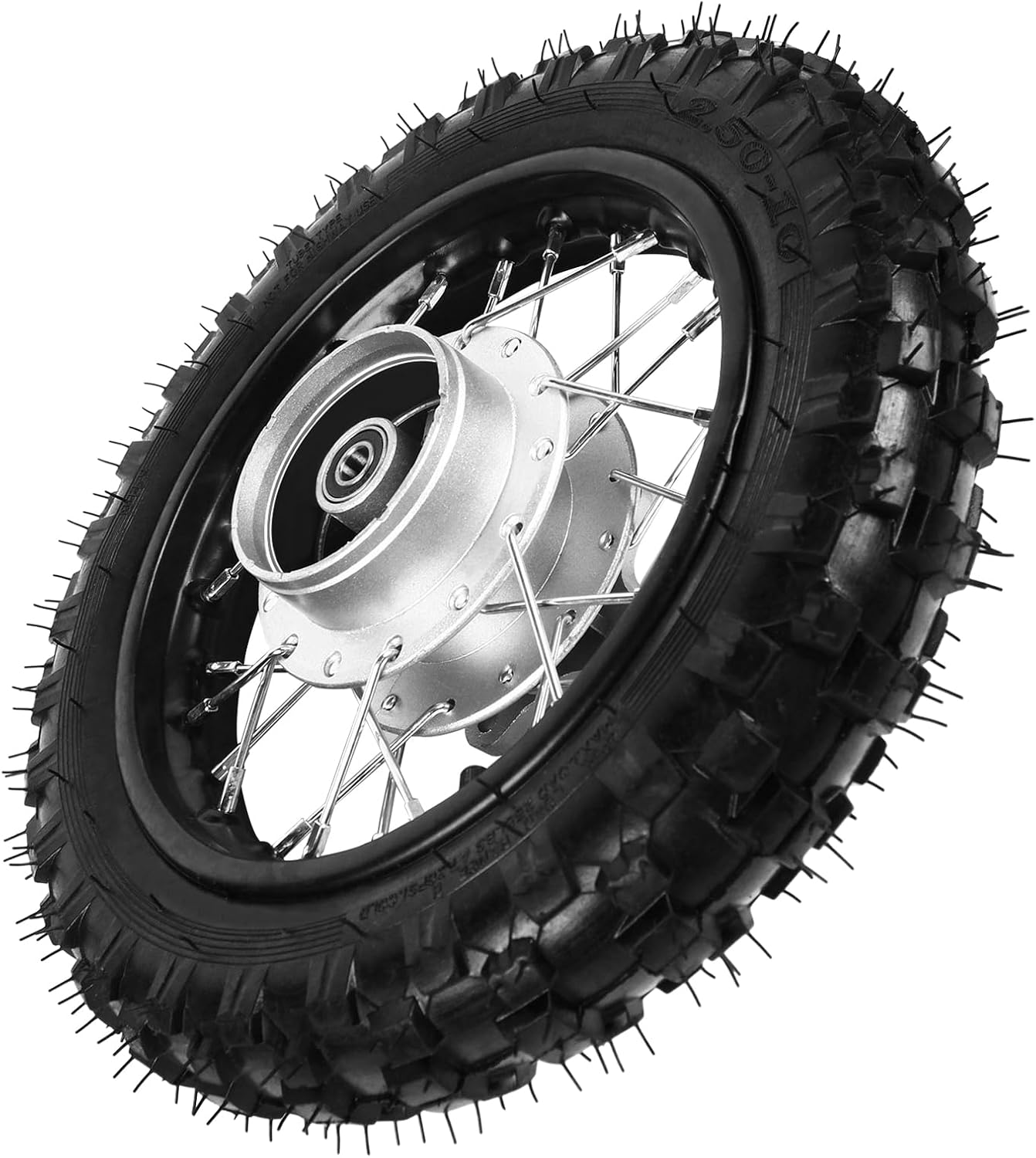 10'' Rear 2.50-10 Wheel Rim Tire & Drum Brake Kit for 50cc 70cc 90cc 110cc Pit Dirt bike CRF50 DRZ70 XR50 Black