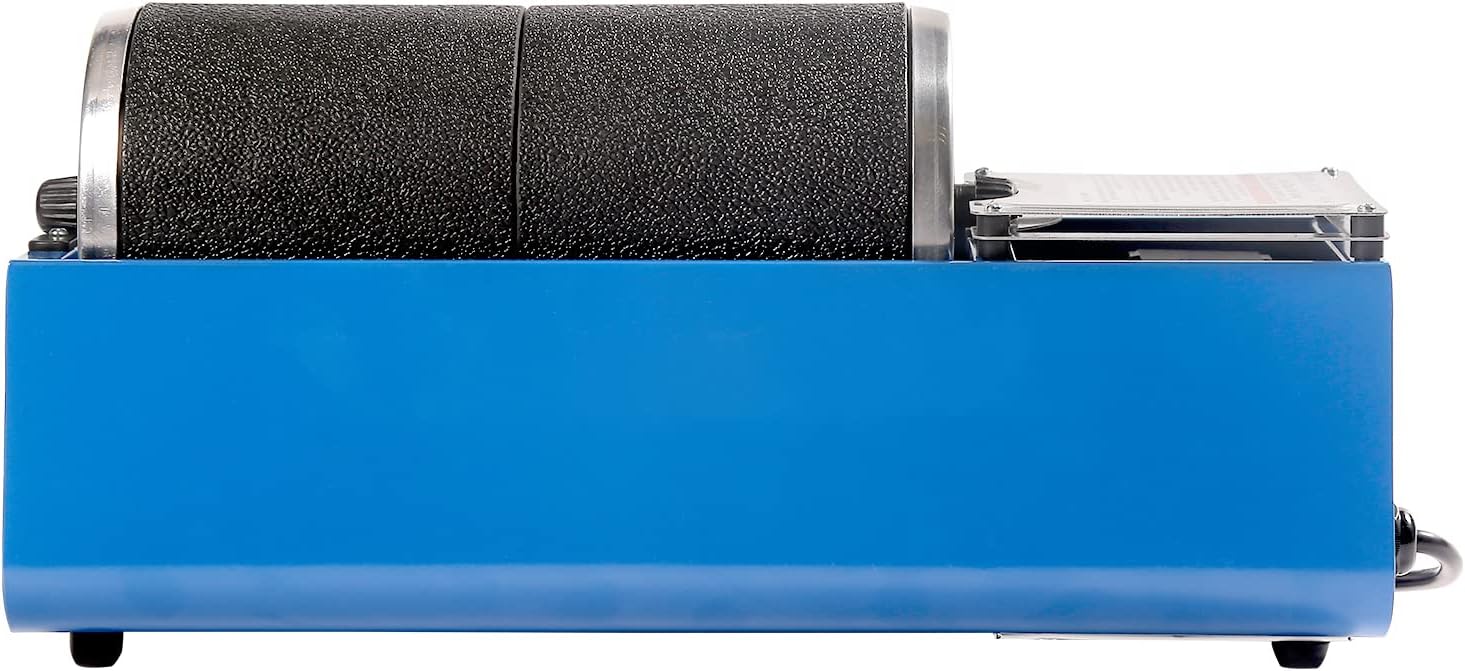 Leegol Electric 6LB Rock Tumbler Kit – Double Drum Rock Polisher for Kids & Adults