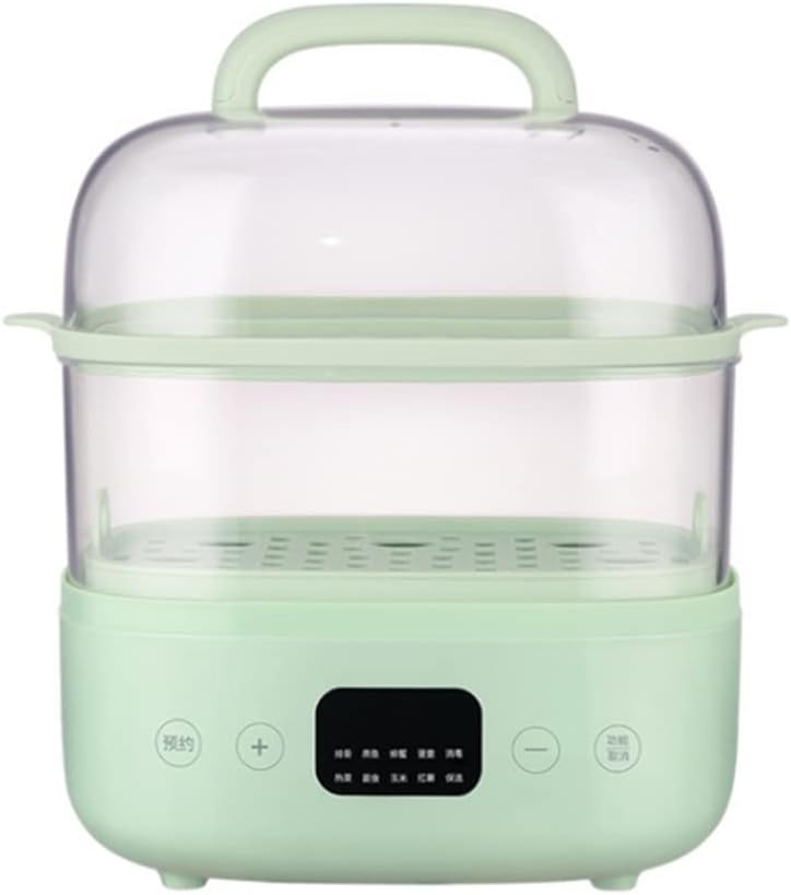 Food Steamer 10 Hours Reservation Food Warmer Reheat Automatic Insulation Washable Base Steam Pot Cookware(Gray)