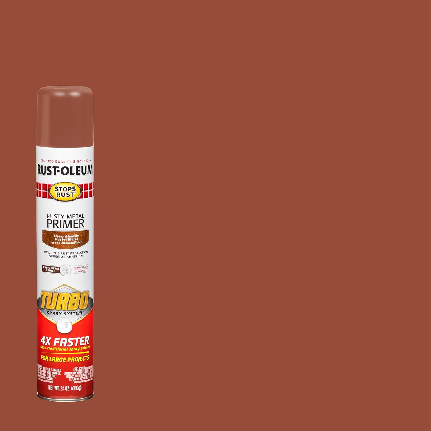 Rust-Oleum 353346-6PK Stops Rust Turbo Spray System Rusty Metal Primer Spray, 24 oz, 6 Pack