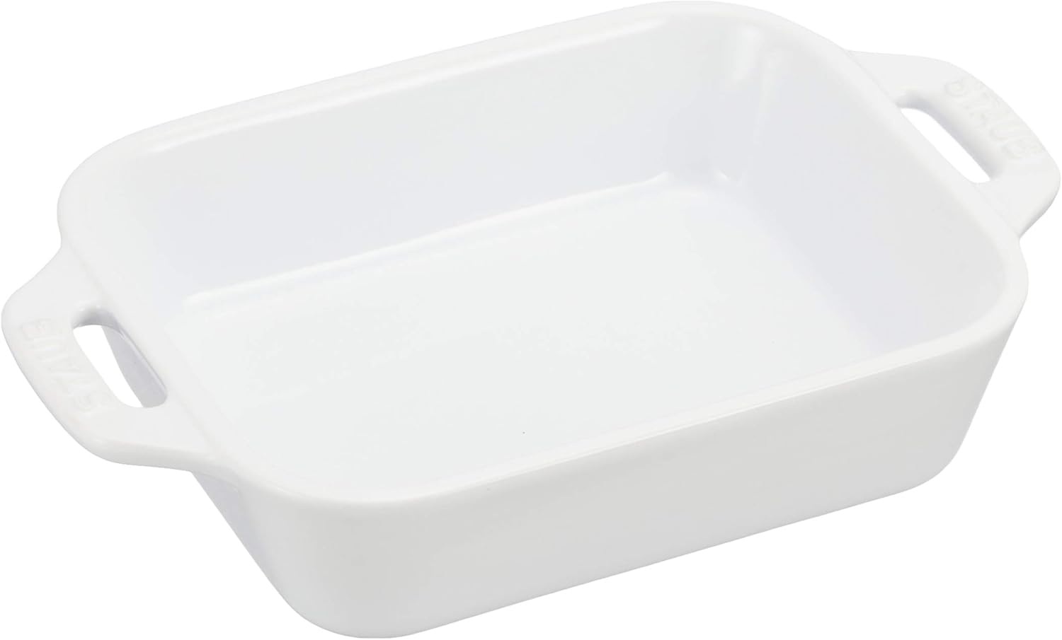 Staub Rectangular Dish, White, 5.5 x 4.3 inches (14 x 11 cm), Ceramic Au Gratin Dish, Oven Safe