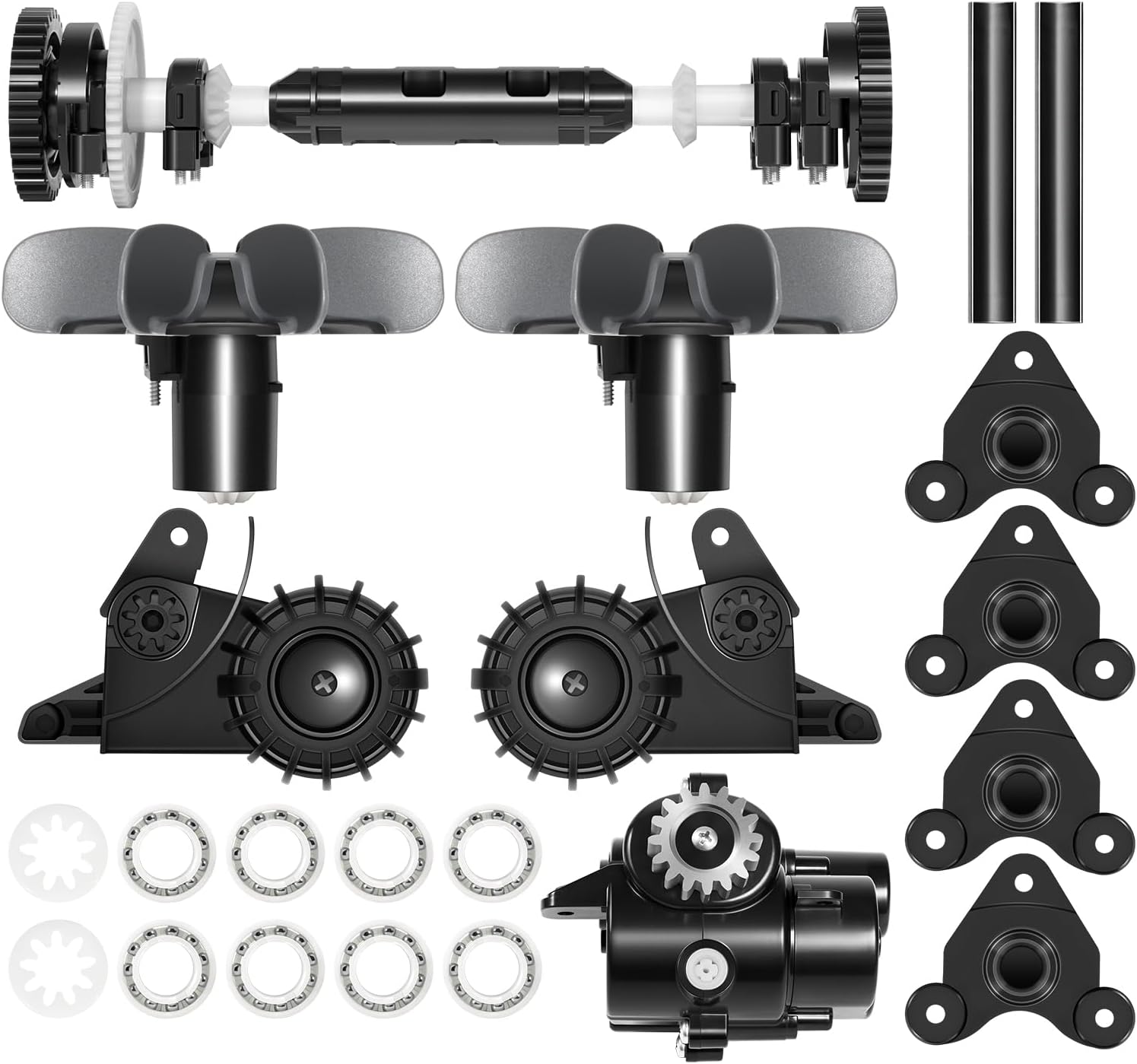 Replacement Tune Up Kit Fit for Polaris Quattro P40 P4000 Pool Cleaners, Rebuild Parts R0995100 with Drive Shaft, GearBoxs, Axles, Bearings and Cyclonic Turbines
