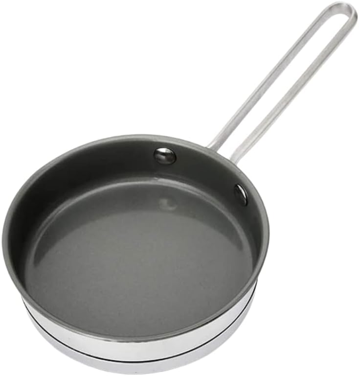 Frying Stainless Steel Frying Pan, Ceramics, for All Hobs Including Induction, Metal Handle,Oven, Portable Pan