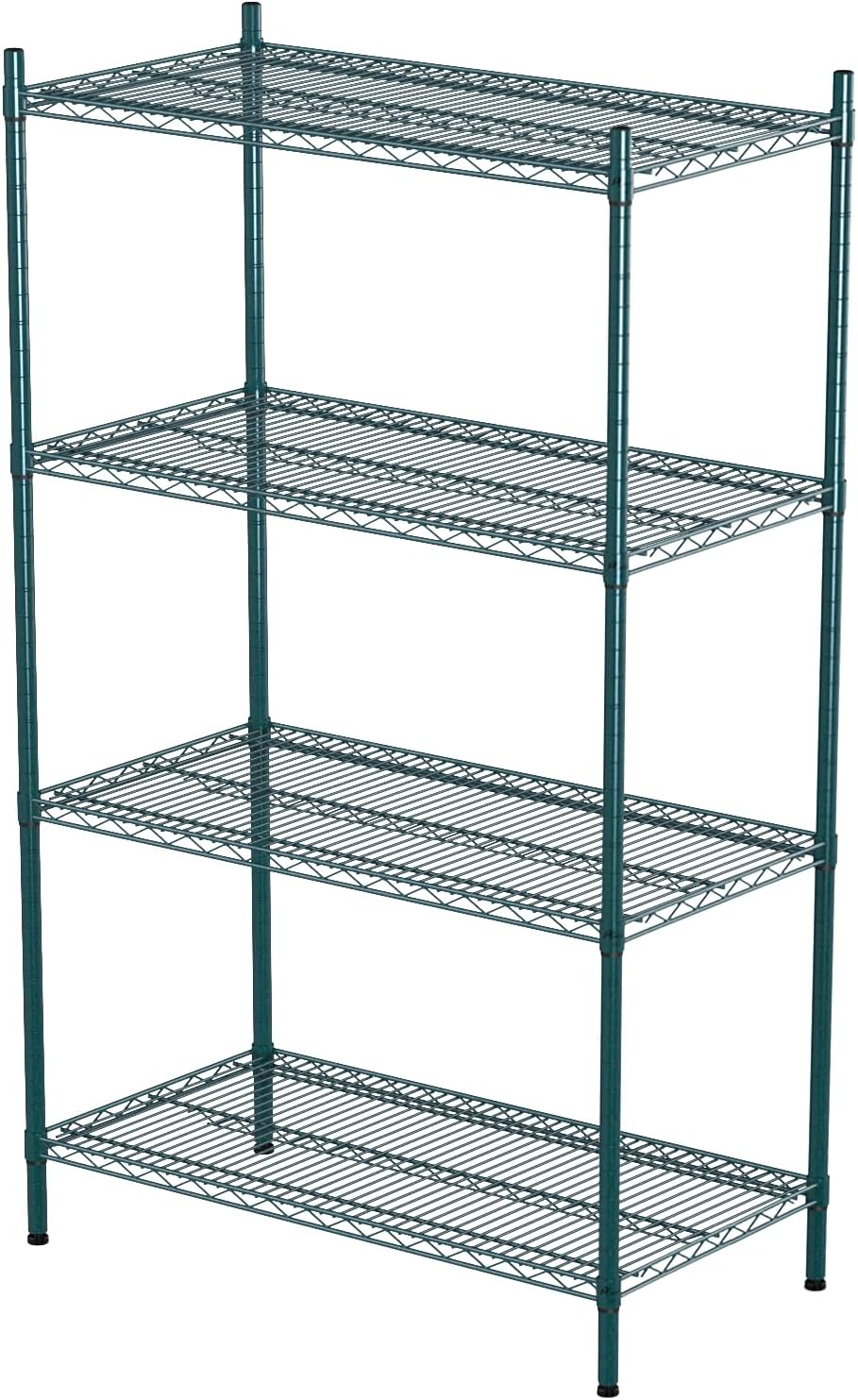 APLSS NSF 4-Tier Green-Epoxy Storage Shelves, 18