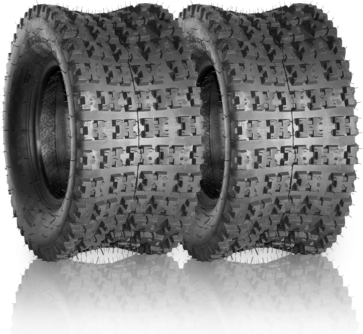 Set of 2 20x10-10 ATV UTV all-terrain Tires 20x10x10 20/10/10 4PR Tubeless Sports Tires