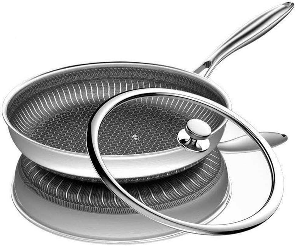 304 Stainless Steel Frying Pan Nonstick Fried Steak Pot Electromagnetic Furnace General