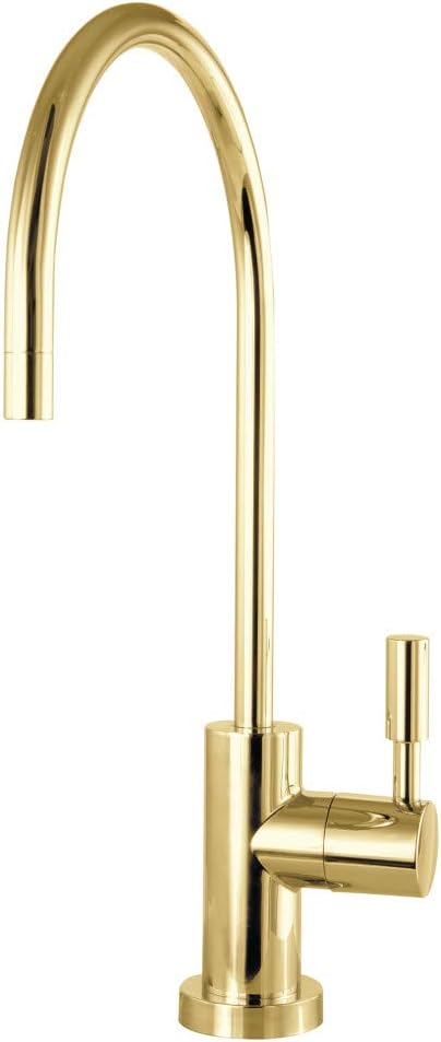 Kingston Brass KSAG8192DL Concord Reverse Osmosis System Filtration Water Air Gap Faucet, Polished Brass