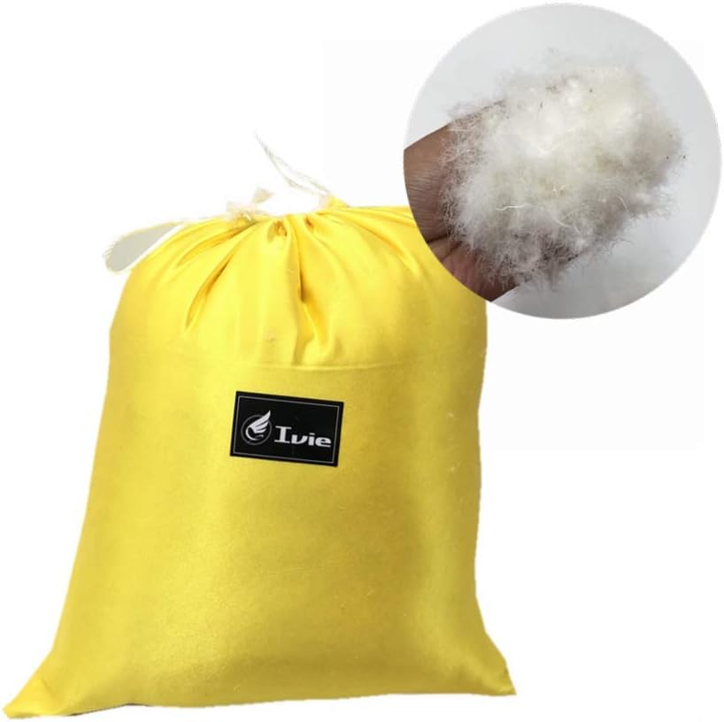 Ivie 1 lb Natural 100% Goose Down Filling for Pillow Jacket Bulk Down 900 Fill Power