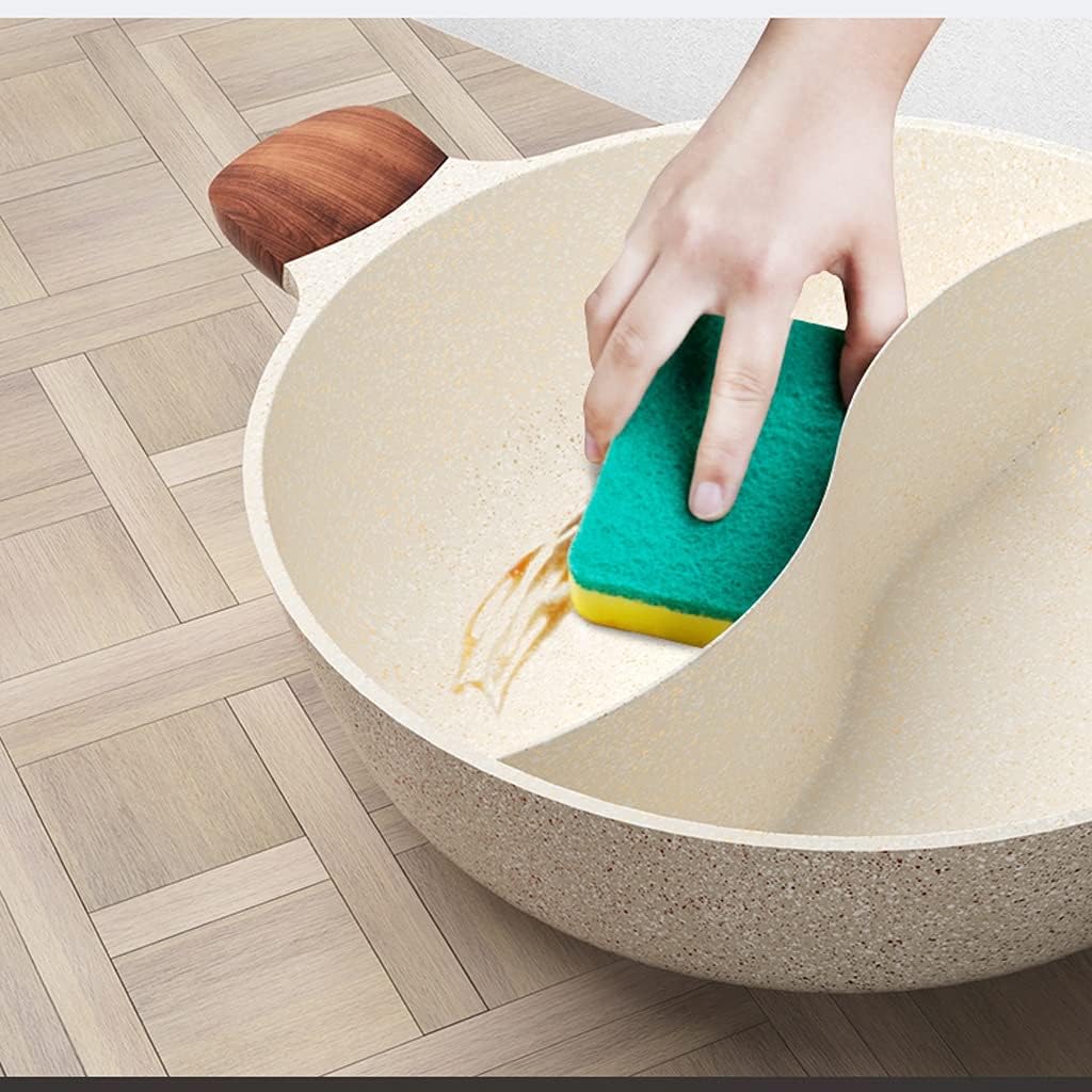 Sauce Pot Chinese Fondue Chinoise Double-Flavor Hot Thick Non-stick Induction Cooker