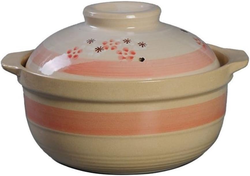 Casserole Stew Pot Ceramic Soup Hand Painted