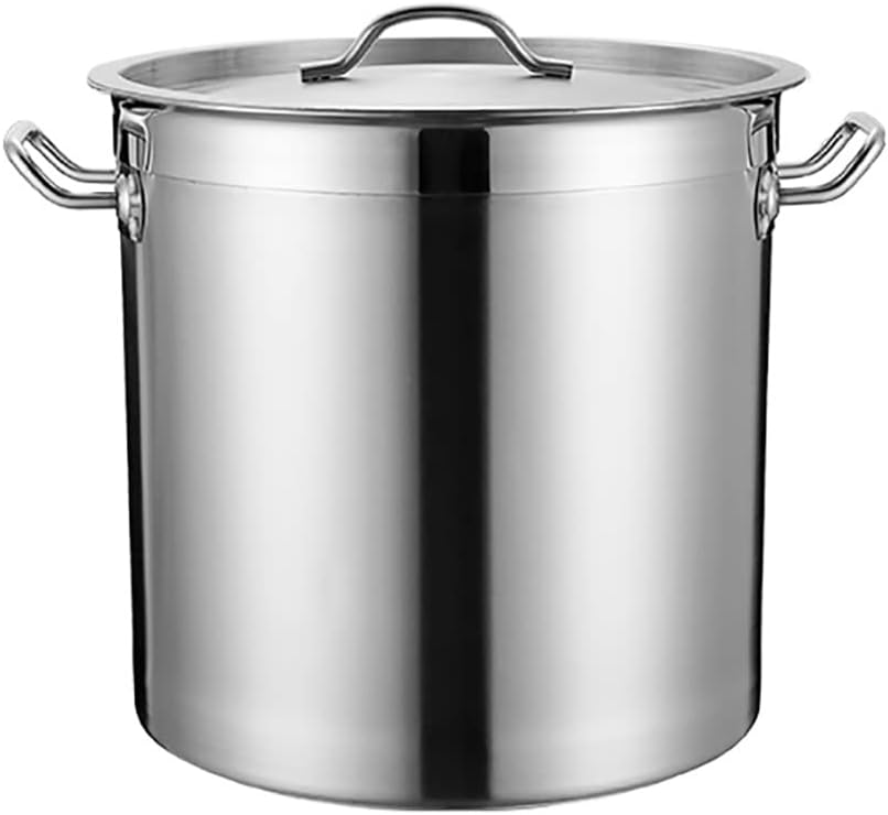 Stockpots Stockpot, Large Deep Stainless Steel Cooking Stock Pot Stainless Steel Lid(40cm*40cm(45L)