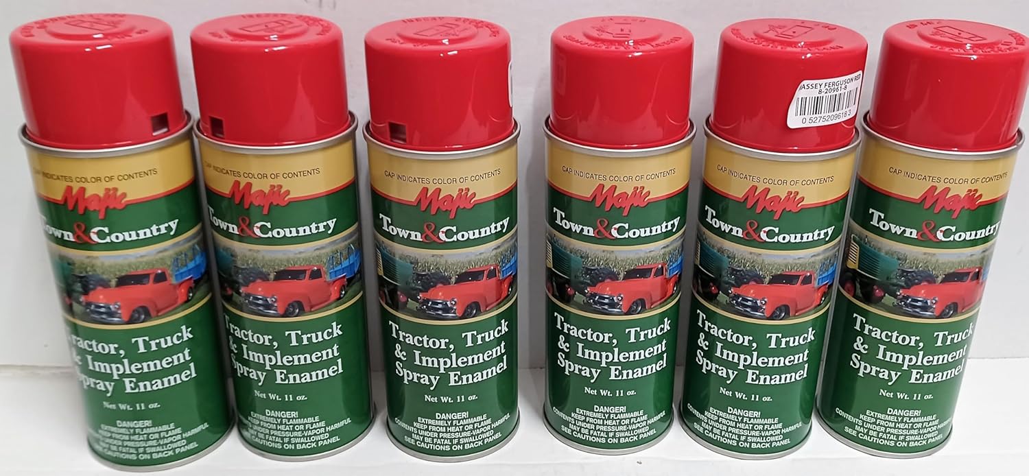 Cannot Ship to CA 6 Cans Red Spray Paint for Massey Ferguson Tractor Implement Baler Mower
