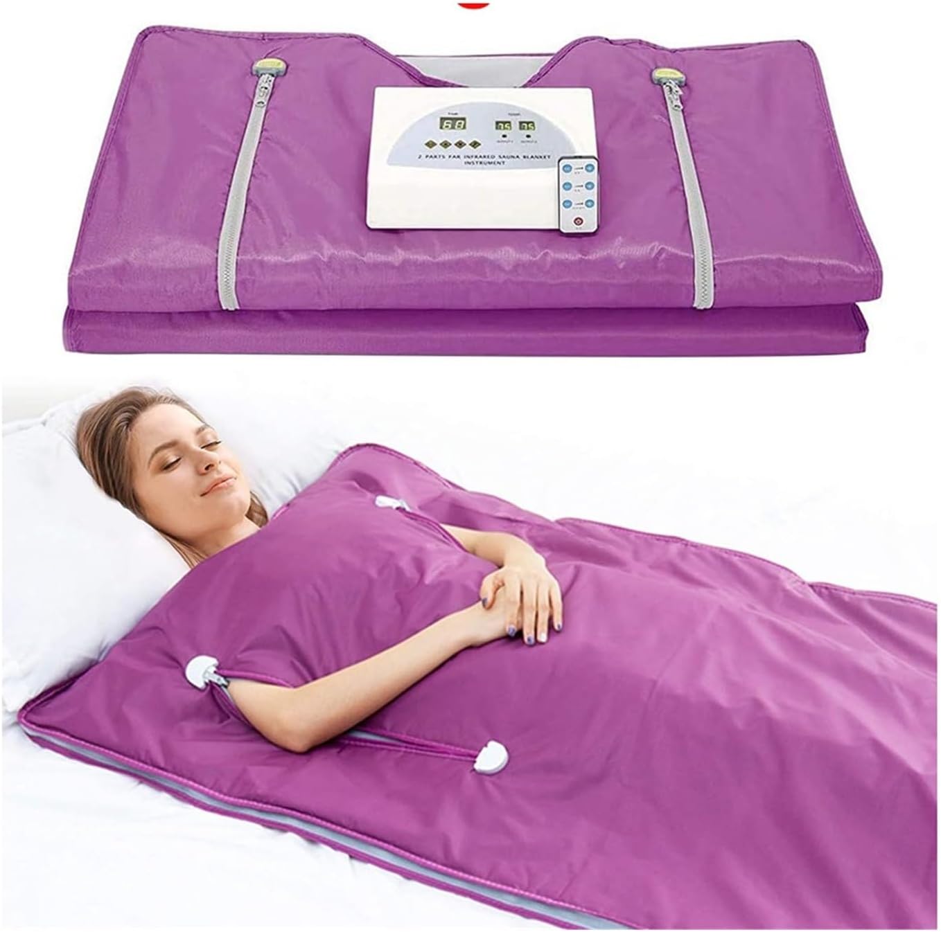 Fast Heating Home Sauna Professional Slimming Sauna Blanket Heating Sauna Blanket for Home Spa Therapy Beauty Salon Easy to Fold up