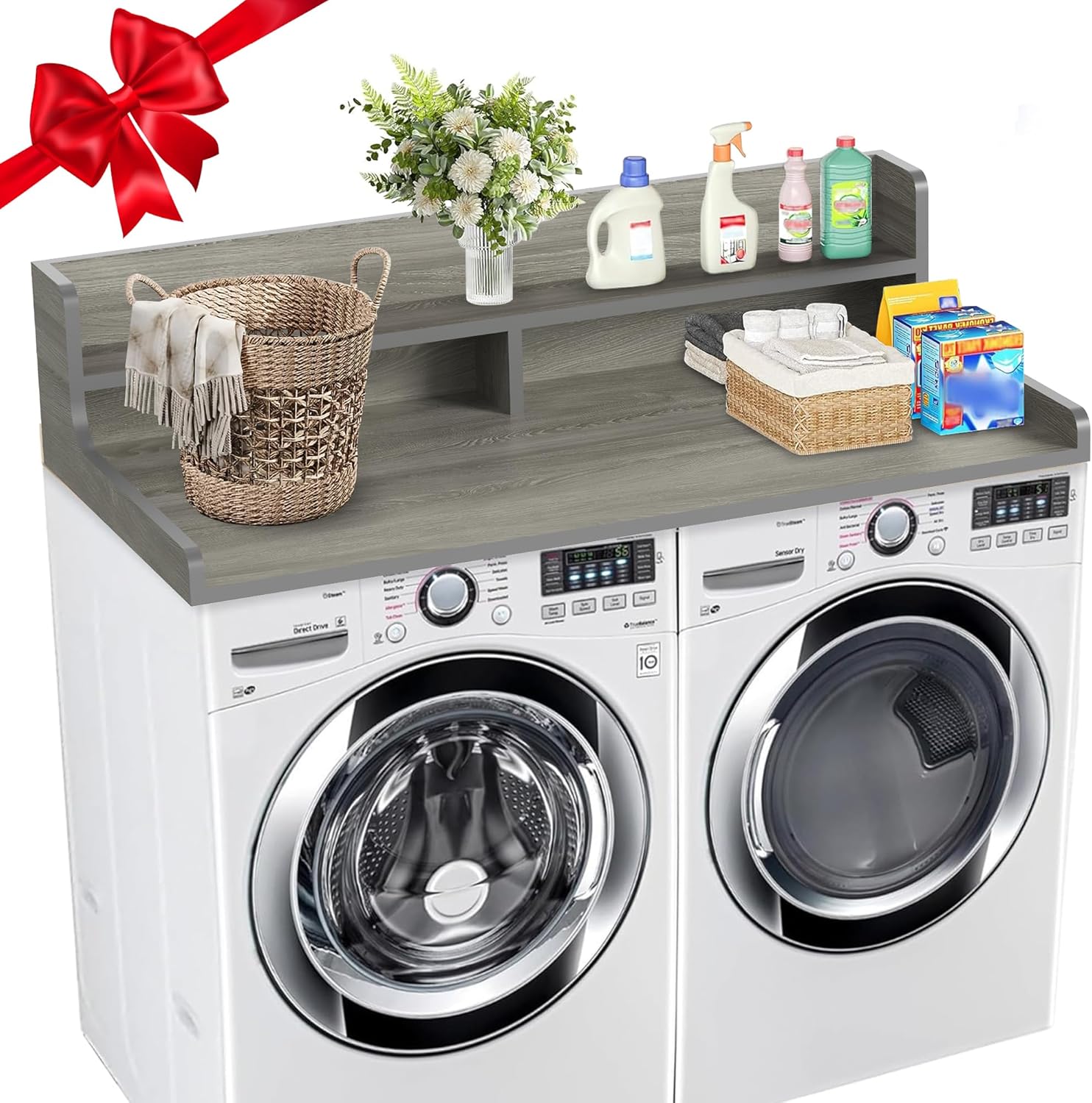 2-Tier Washer Dryer Countertop with 3