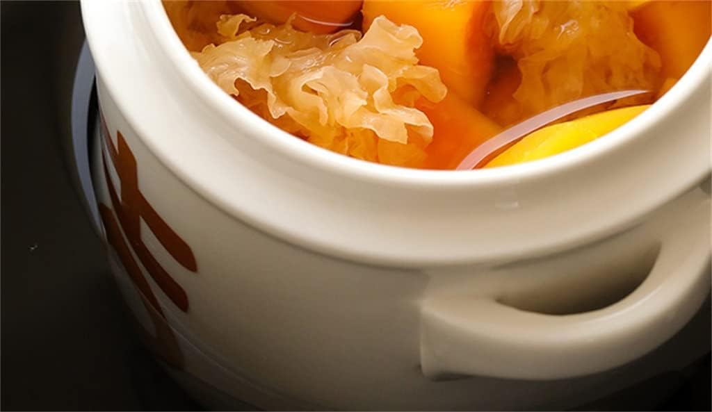 Ceramic Water-proof Stew Pot With Lids And Ears Household Stewed Bird's Nest Soup Bowl Dessert Sugar Water Cup