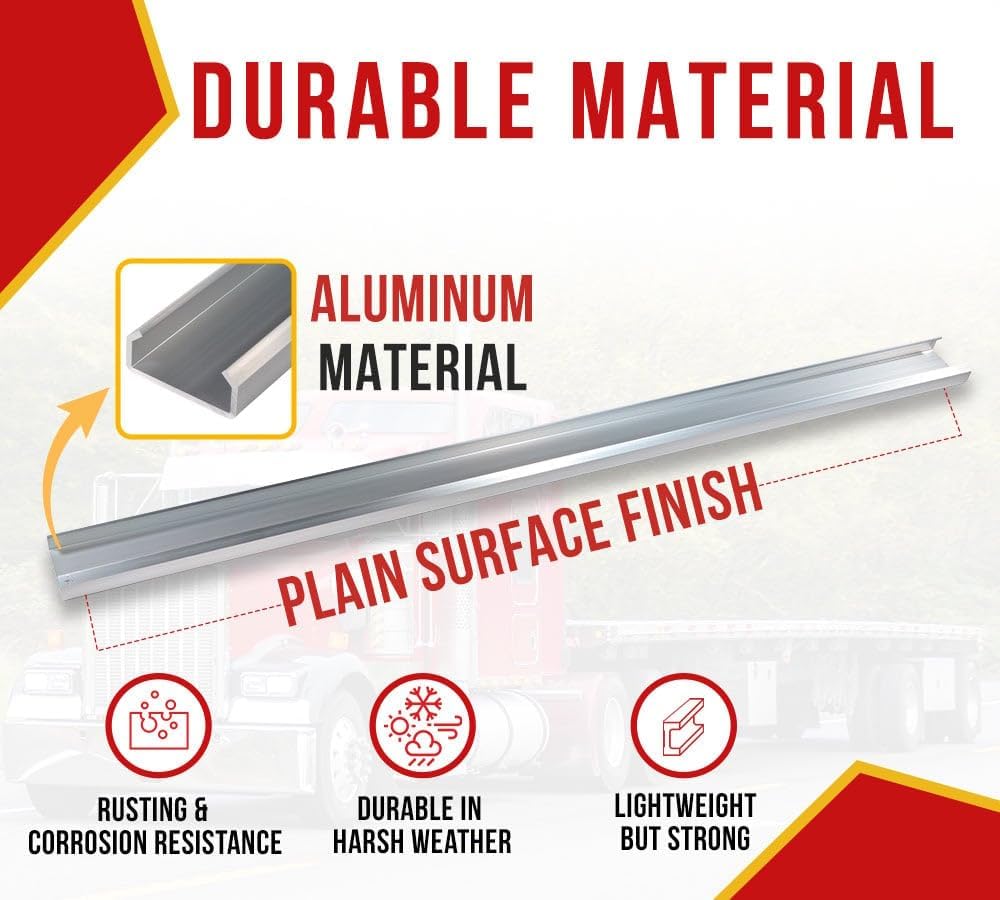 Mytee Products 6' Aluminum C-Channel Sliding Winch Track