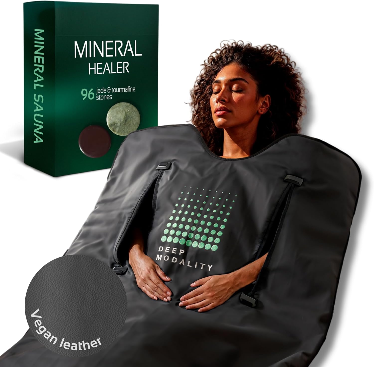 Pro M3 - Infrared Sauna Blanket | Detox, Wellbeing & Recovery | Highest Grade Materials + Jade & Tourmaline for Enhanced Therapy, Adjustable Temp 77-176°F, 6ft x 3ft (Mineral Edition)