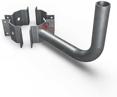 Single Tenon Adapter - 1 Arm Wrap Around Bracket for Wood Poles with 7-10 Inch Diameter