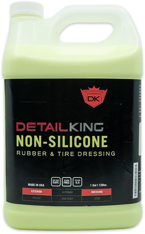 Detail King Non-Silicone Engine Bay Dressing And Tire Dressing Spray - Designed for Safe Use in Body Shops - Gallon