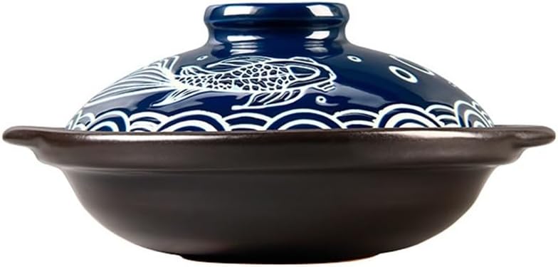 Heat-resistant Ceramic Casserole Dish Dry Cooking Pot Rice Stir-fry Stew Flame Household Use