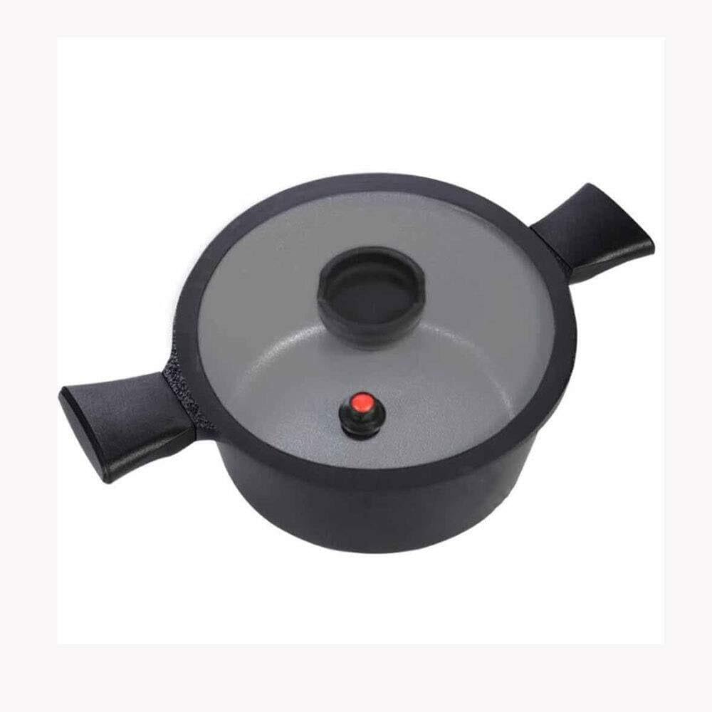 4.2L Non-Stick Casserole with Lid, Induction & Gas Stove Compatible, Vegetable Stock Pot with Silicone Seal, Quick Heat Transfer, Easy to Clean