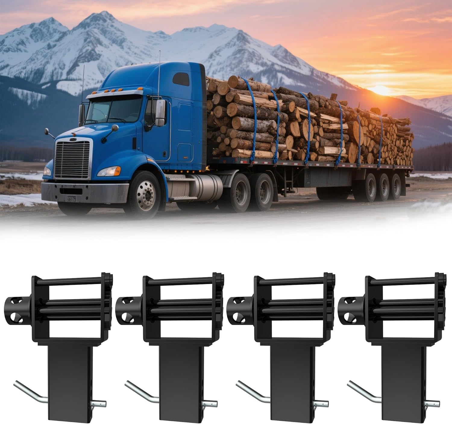 Garvee Trailer Stake Pocket Winch, Utility Capacity 16200 LBS Stake Pocket Winch with 4 Cotter Pin Holes for Flatbeds, Trailers, Trucks