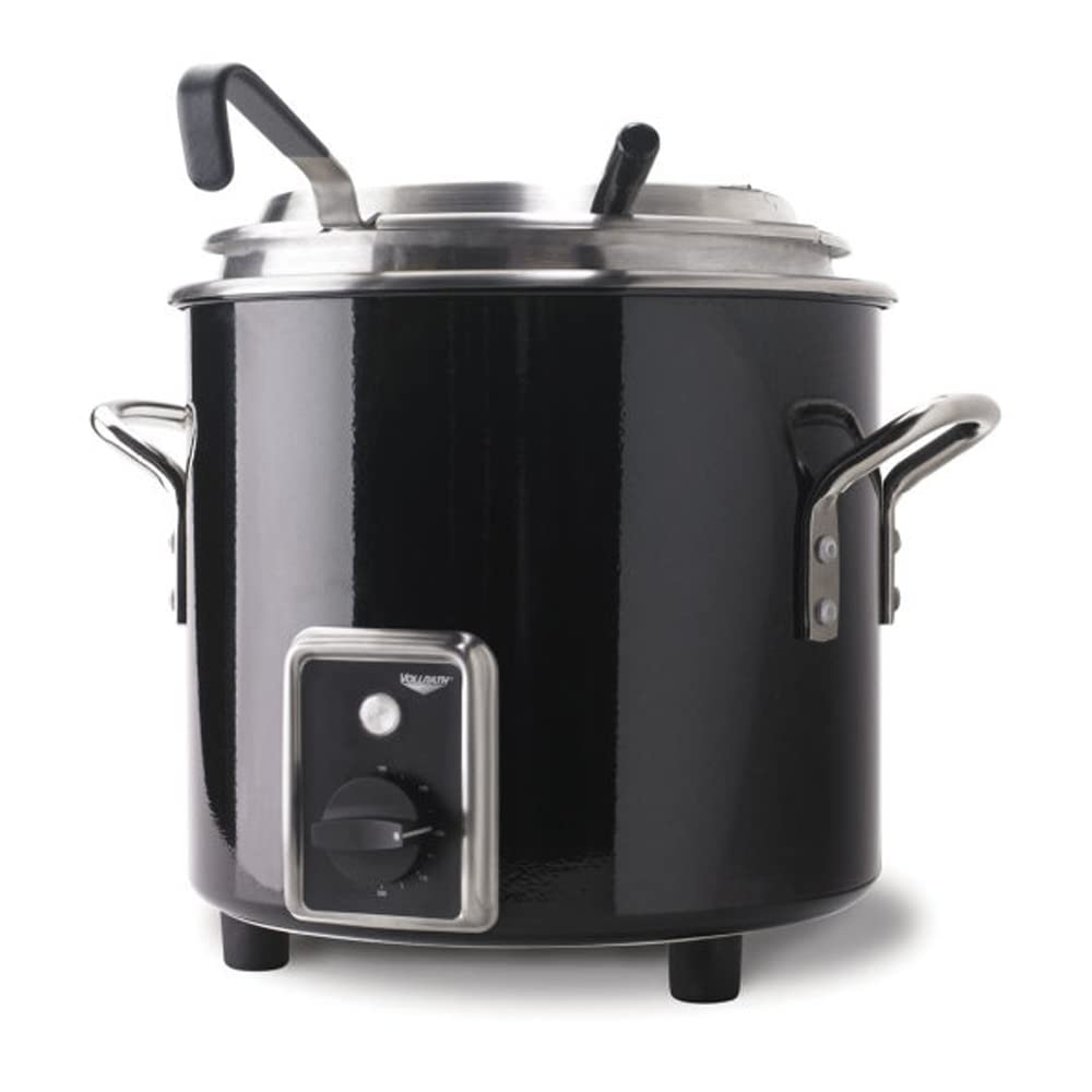 Vollrath 7217260 Retro 11-Quart Stock Pot Kettle Rethermalizer, Black, 120-Volts, NSF