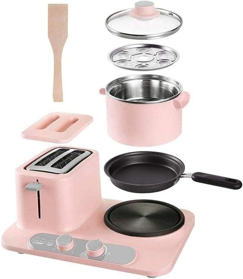 Toaster-Egg Cooker and Poacher-Vegetable,Bacon and Meat Steamer- Touch Controls - 1320W Stainless Steel(D)