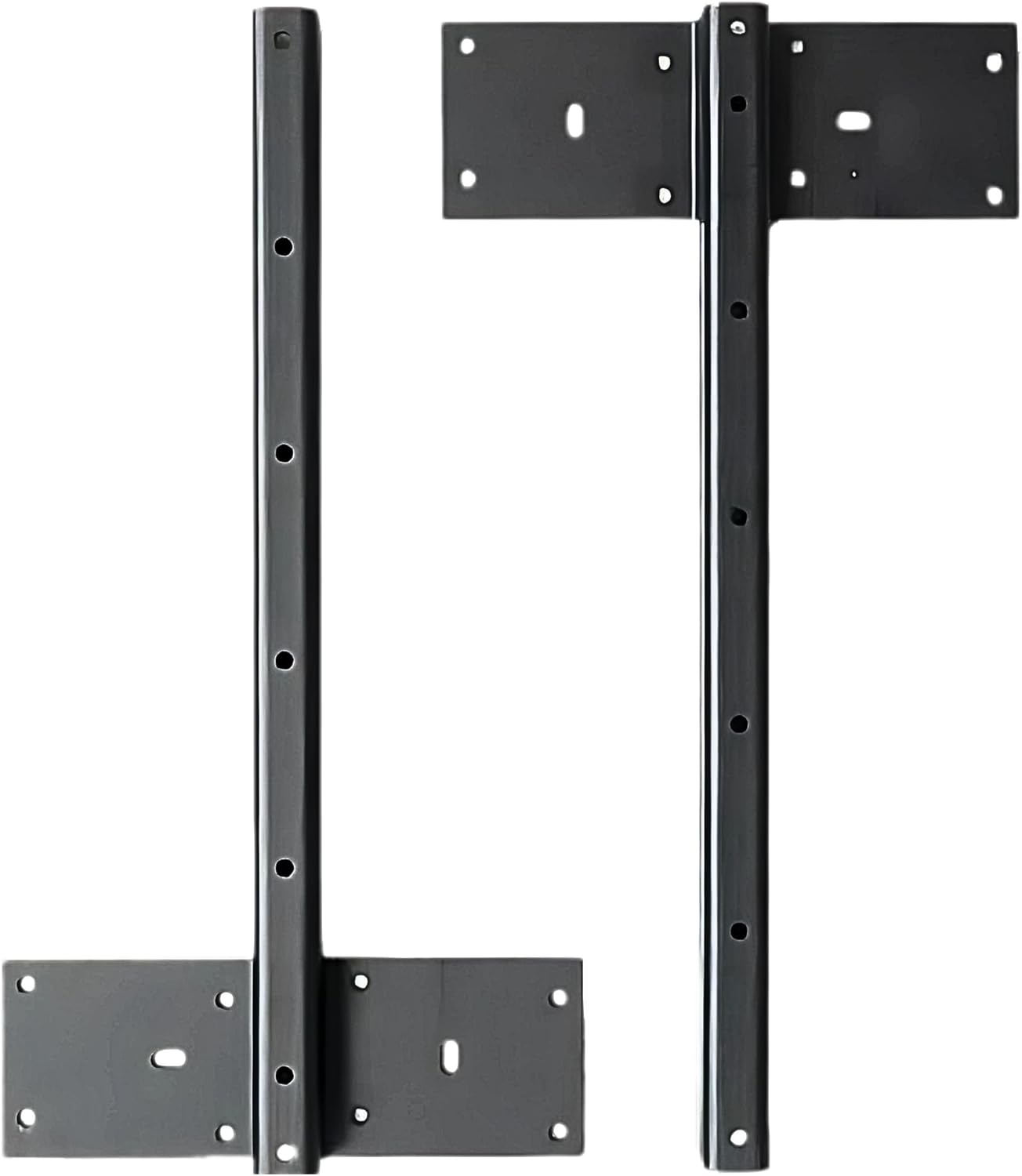 Fittes Heavy Duty Steel Floating T Shelf Bracket Mount 14 Inch 2 Pack, Holds up to 350lb, for Shower Bench, Book Shelf, and Countertop, Modular Design