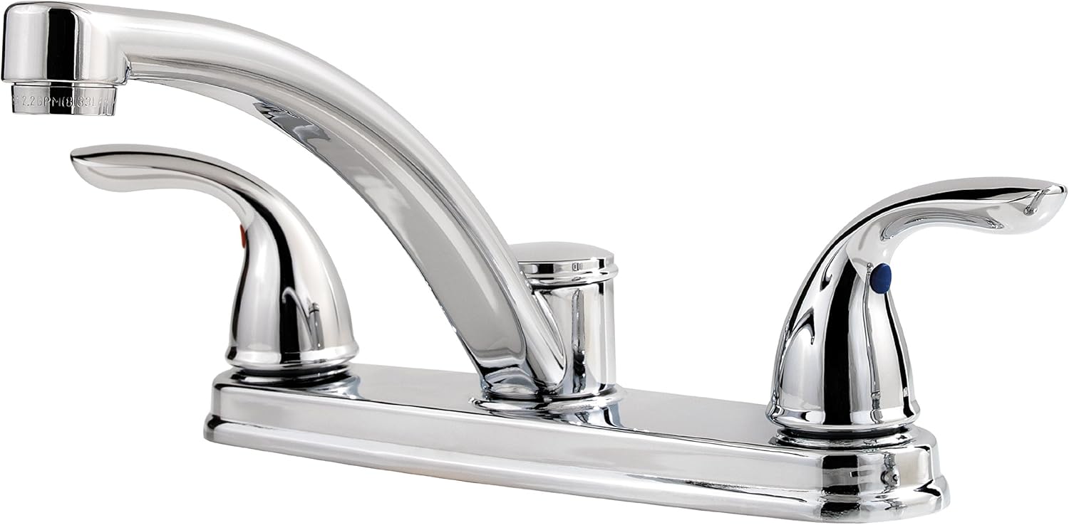 Pfister LF0353THC Delton 2-Handle Kitchen Faucet, Polished Chrome, 1.8 gpm