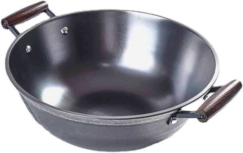 Cast Iron Skillet Ear Pig Iron Frying Pan Stewing Pot Household Iron Skillet Uncoated