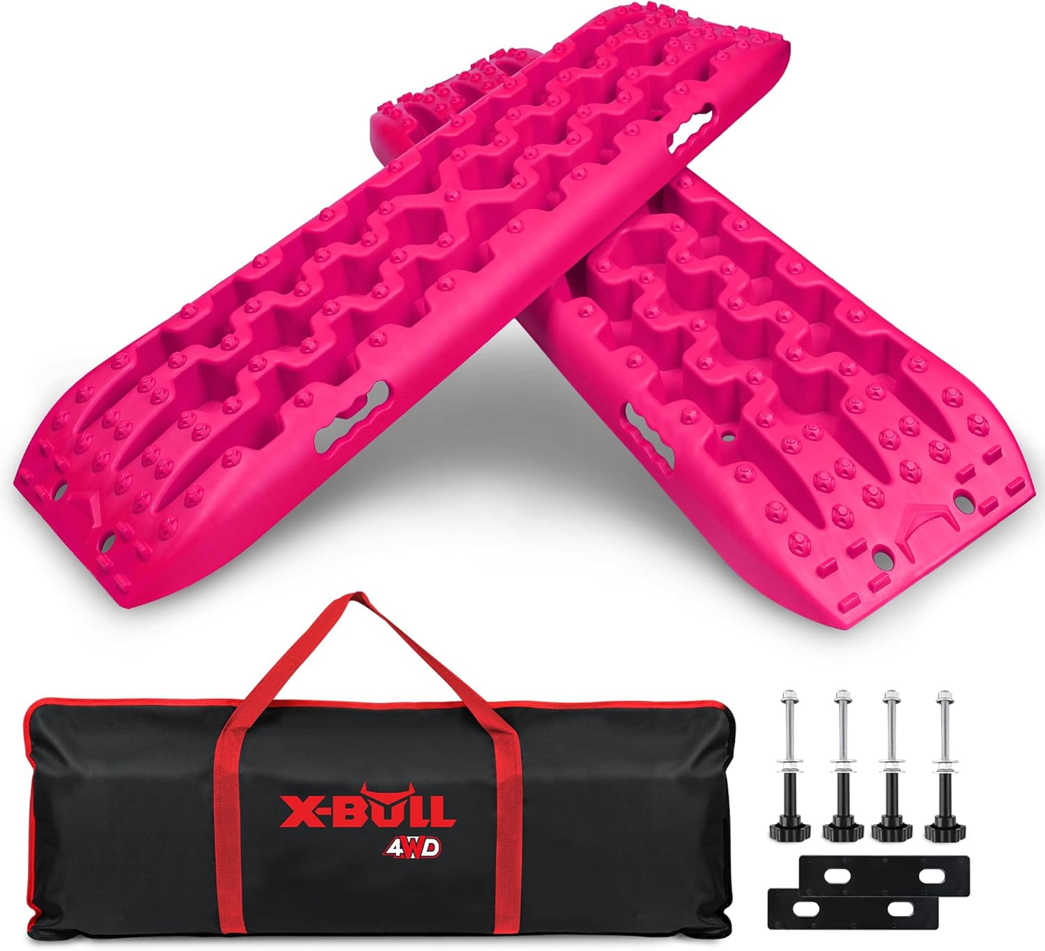 X-BULL New Recovery Traction Tracks Sand Mud Snow Track Tire Ladder 4WD (Cyan Blue, 3gen)