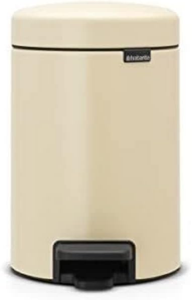 Brabantia New Icon Step Trash Can (8 Gal/Metallic Gold) Soft Closing Kitchen Garbage/Recycling Can with Removable Bucket