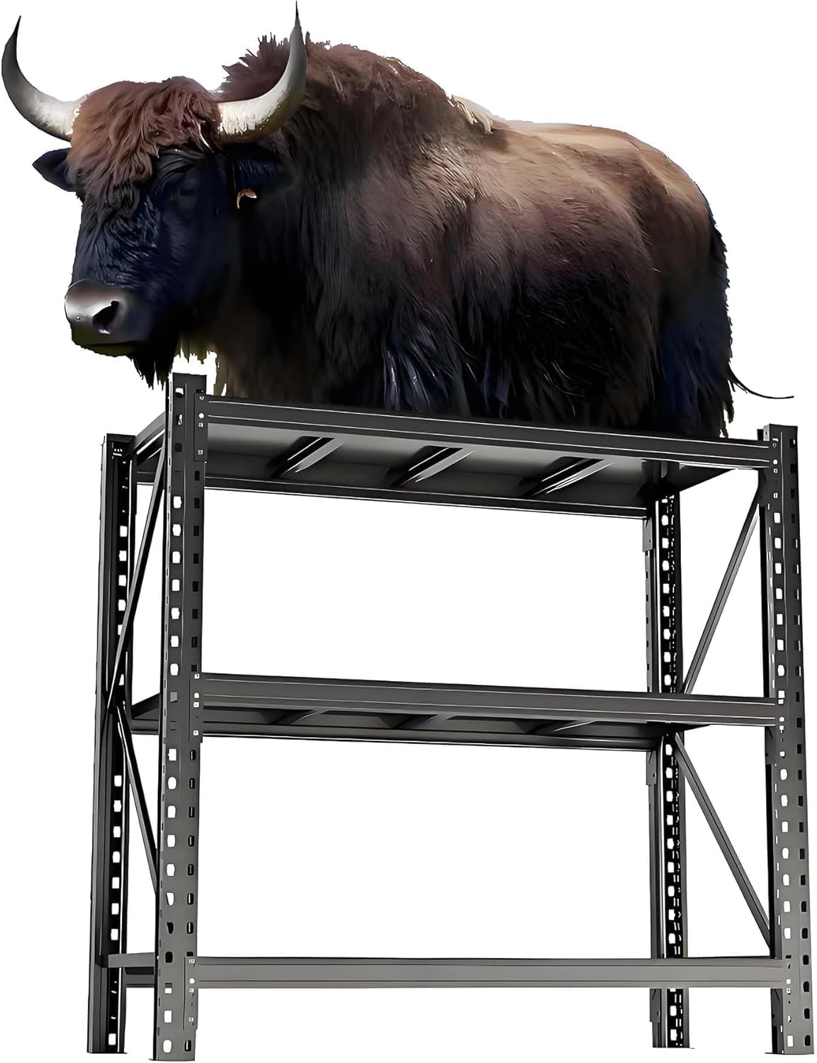 Heavy Duty Metal Garage Shelving Units, 5500LBS Storage Shelves, 51