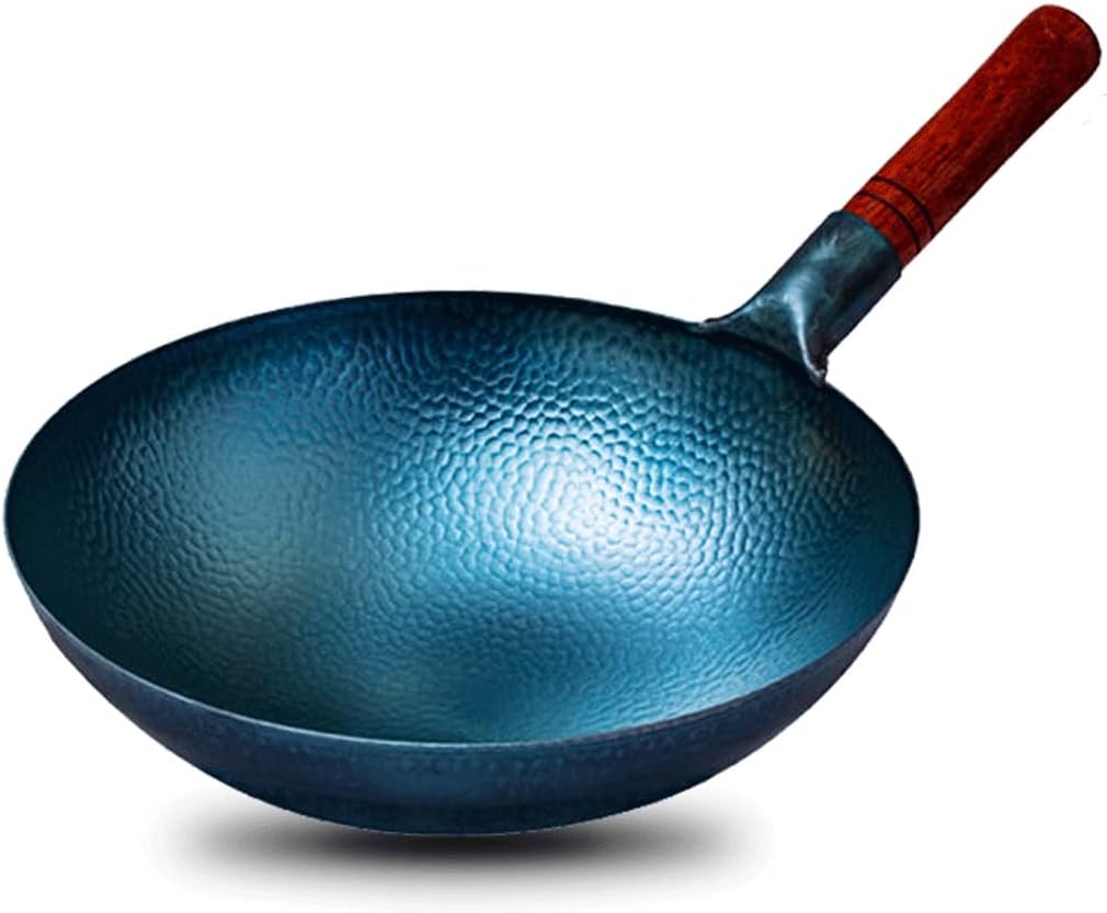 Handmade Iron Pot Non-stick Cast Detachable Wooden Handle Kitchen Household Cookware