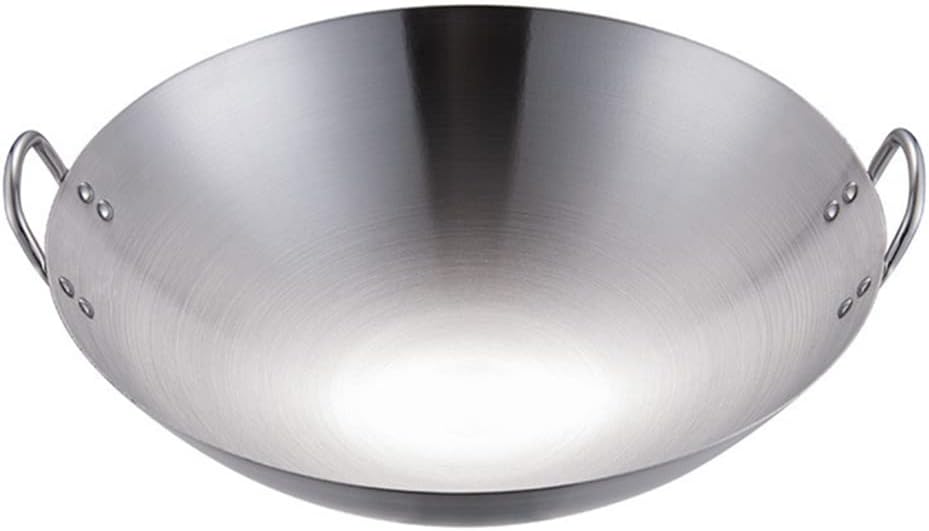 1pcs Cooking Pot Stainless Steel Wok Frying Pan for Home Use