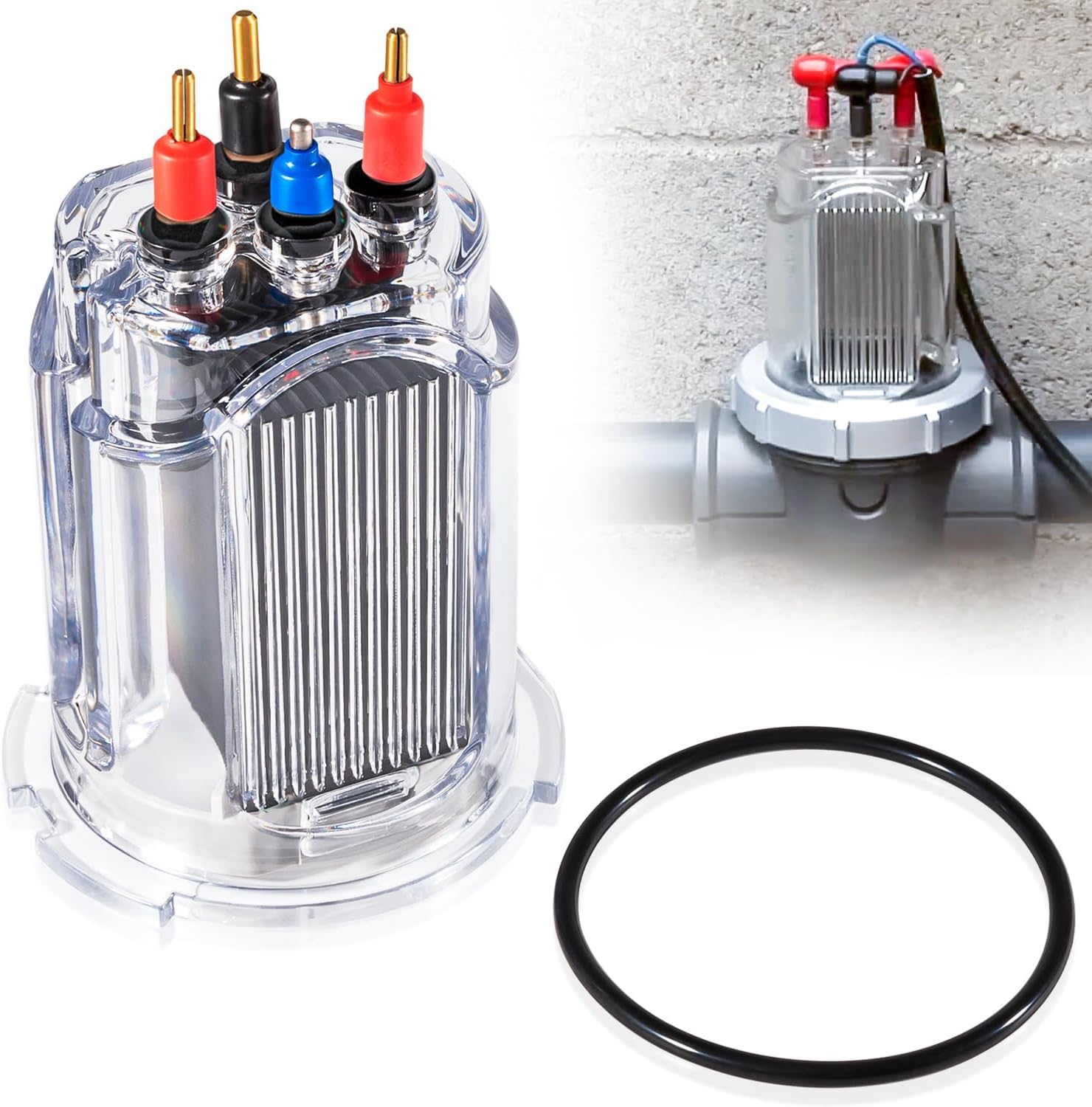 R0511400 35 Electrode Salt Cell Replacement for Zodiac Jandy AquaPure Ei Series 35 Electronic Salt Water Chlorine Generator APURE35 APURE35PLG Pools up to 35,000 Gallons With R0511600 O-Ring Updated