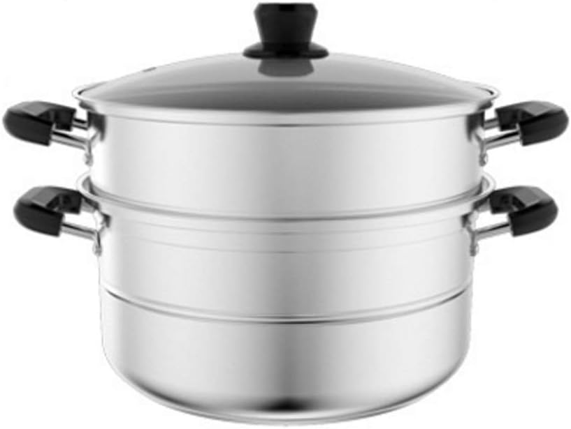 Steamer Household Small Cooking Thickened Stainless Steel Double-layer Induction Cooker Gas Stove Steamer Pot