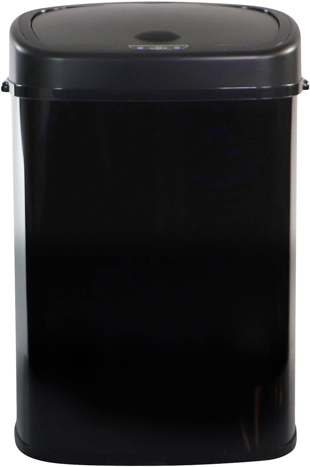 Hanover Home Hands-Free Steel Trash Can with Fingerprint-Resistant Finish and Soft-Close Motion Sensor Lid for Kitchen - 13.2 Gallons (50 Liters) in Black