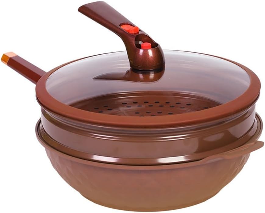Non-stick Alloy Pan Frying and Sautéing For Home Use with Flat Bottom and Micro Pressure Cooker
