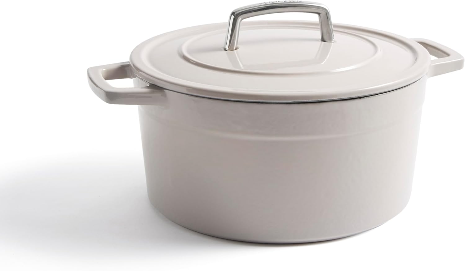 Martha by Martha Stewart 5 QT European Enameled Cast Iron Dutch Oven w/Lid - Cobblestone