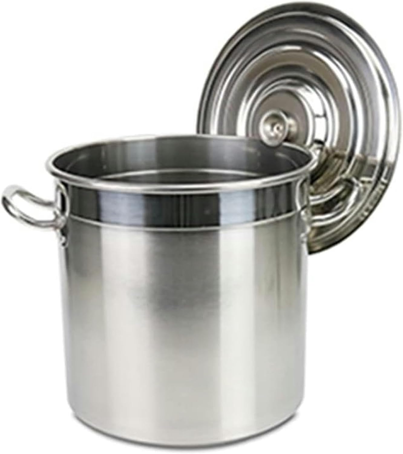 Stainless Steel Stockpot Large Crab Seafood Boil Pot 27QT/45QT/63QT Turkey Fryer Bucket with Strainer Basket and Lid for Commercial Kitchen Outdoor,45cm/17.7inch(35cm/13.8inch)