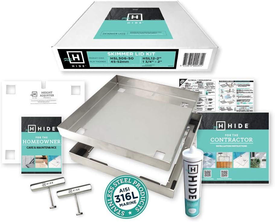 HIDE Pool Skimmer Cover Kit - 12