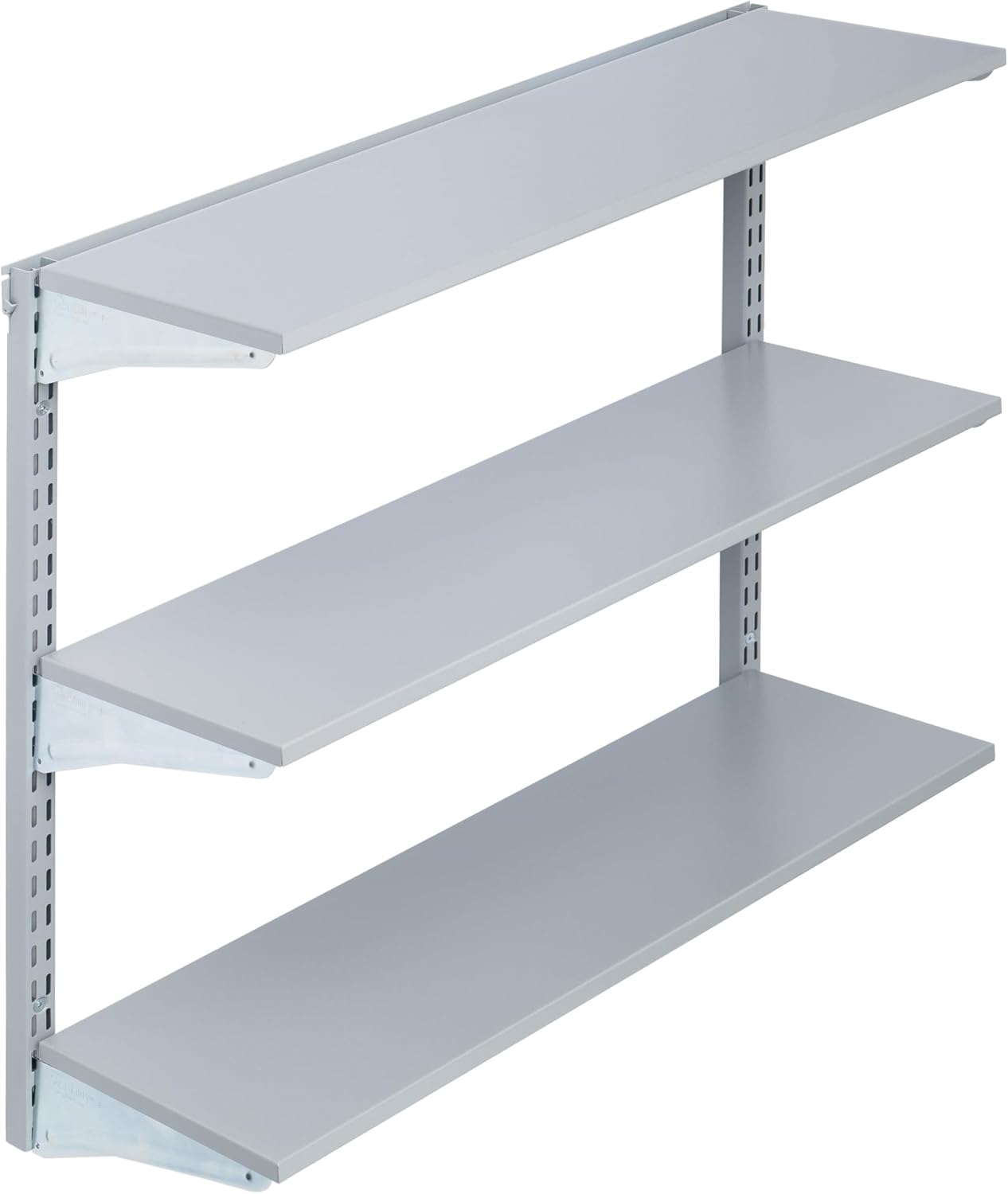 Storability Triton Products 1794 Wall Mount Shelving Unit with 3 Steel Shelves
